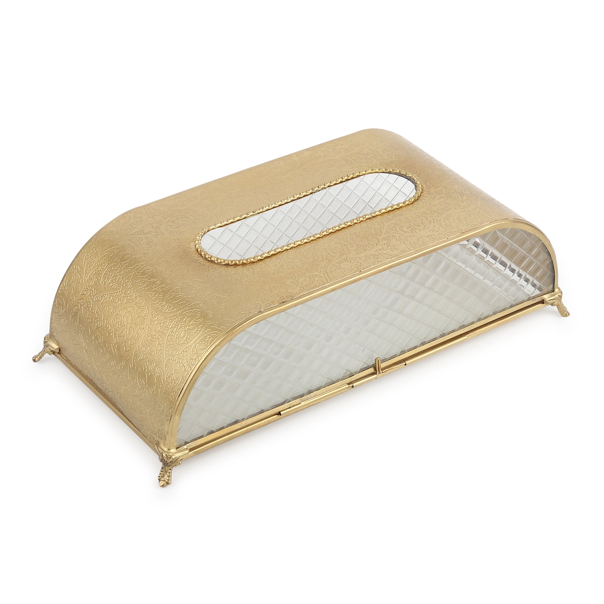 Sleek Slant Diamond  Crystal Tissue Holder