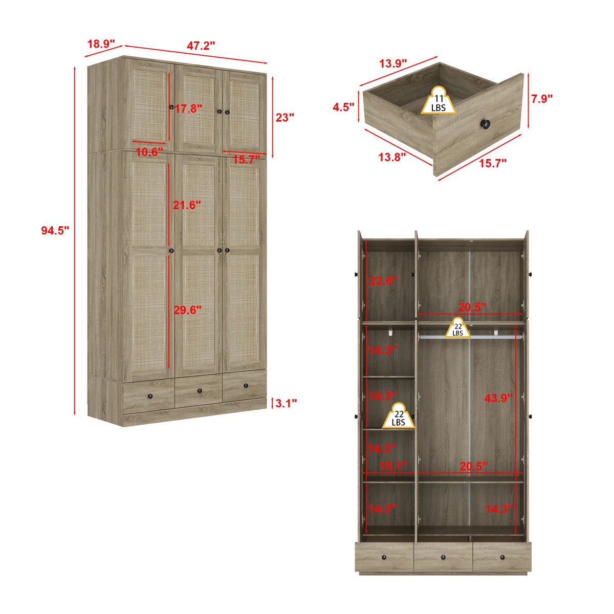 Coleridge Armoire