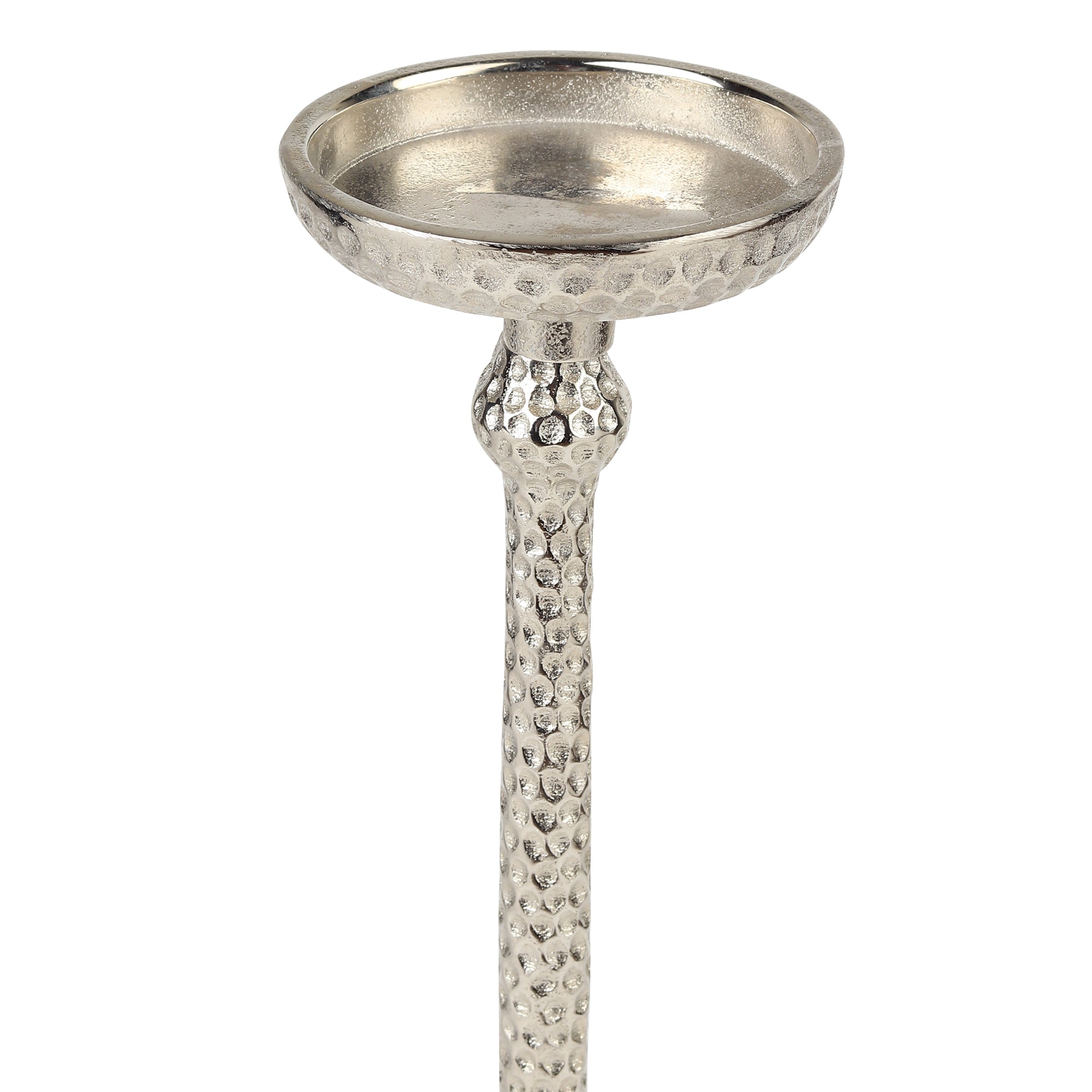 Harrington Large Silver candle holder