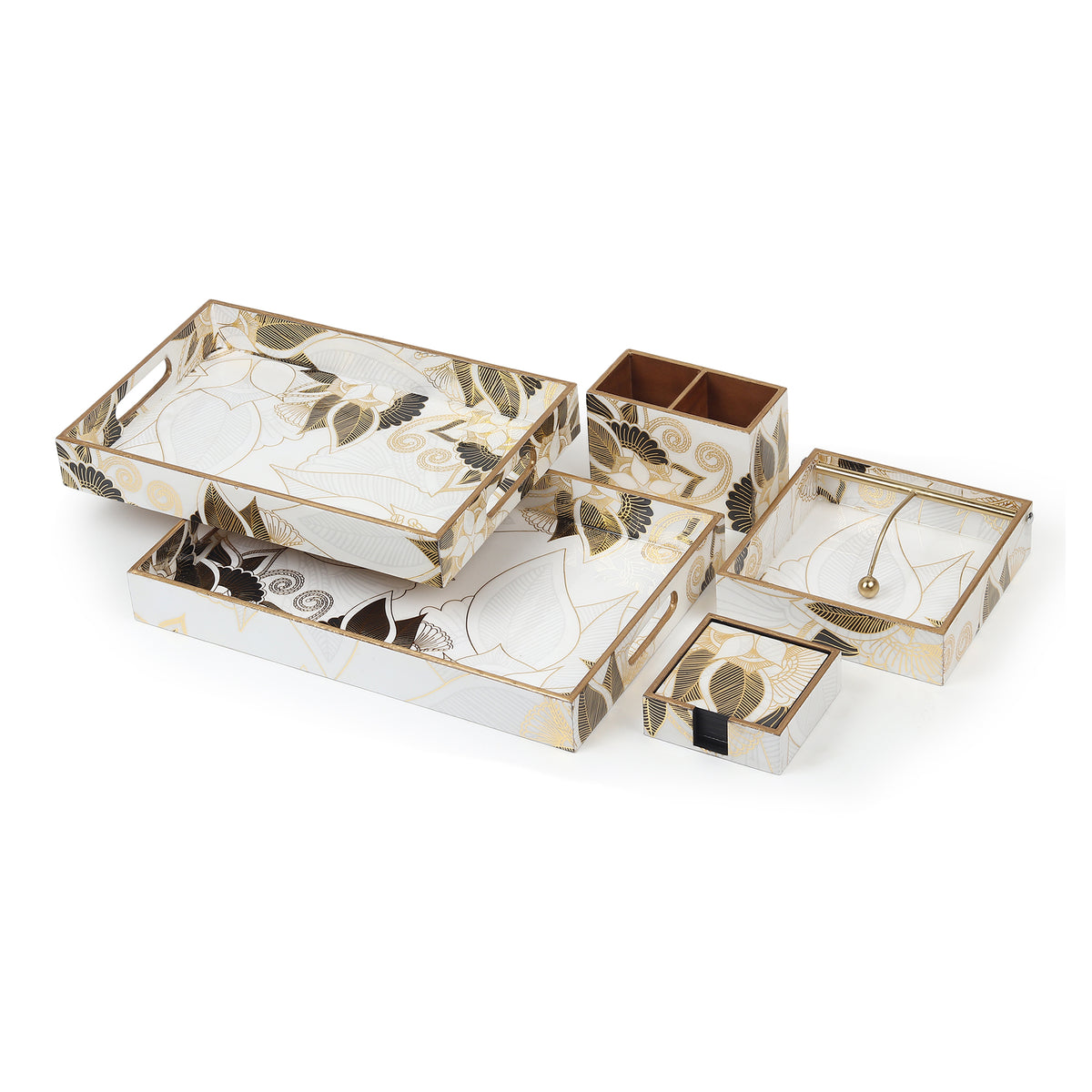 Ivory Noir Bloom Kitchen Set