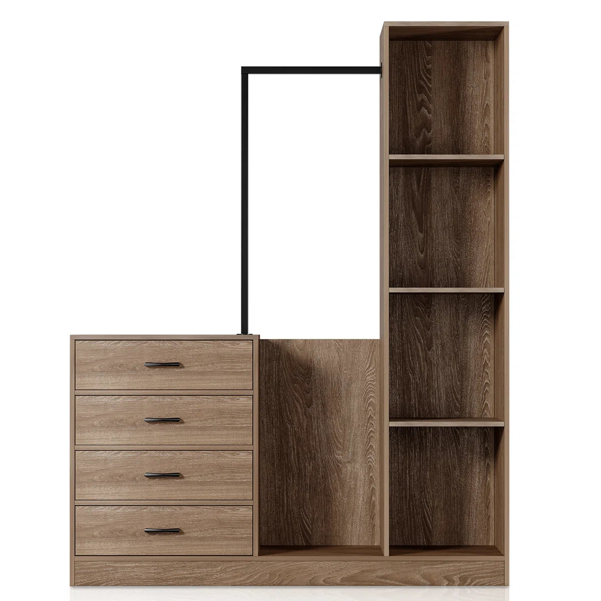 71'' Entryway Wardrobe Cabinet With Drawers And Storage
