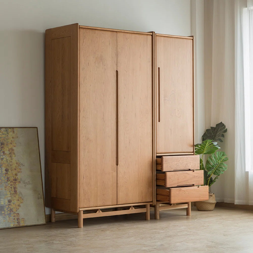 Modern Simple Solid Wood Wardrobe