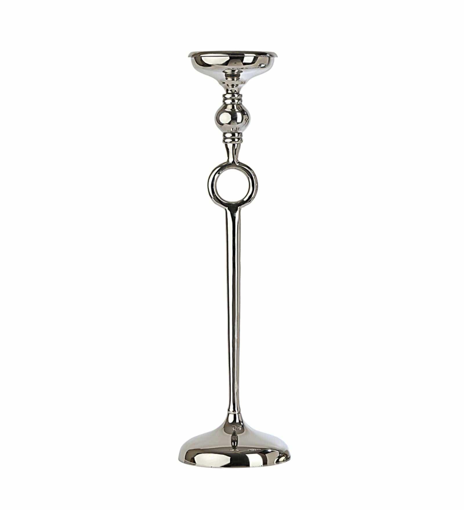 Ajna Silver Large Pillar Holder - Ouch Cart 