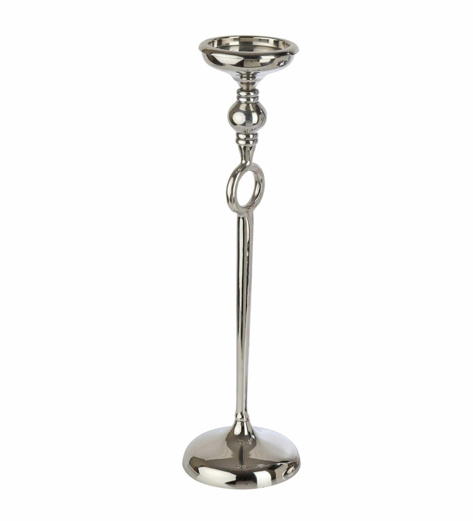 Ajna Silver Large Pillar Holder - Ouch Cart 