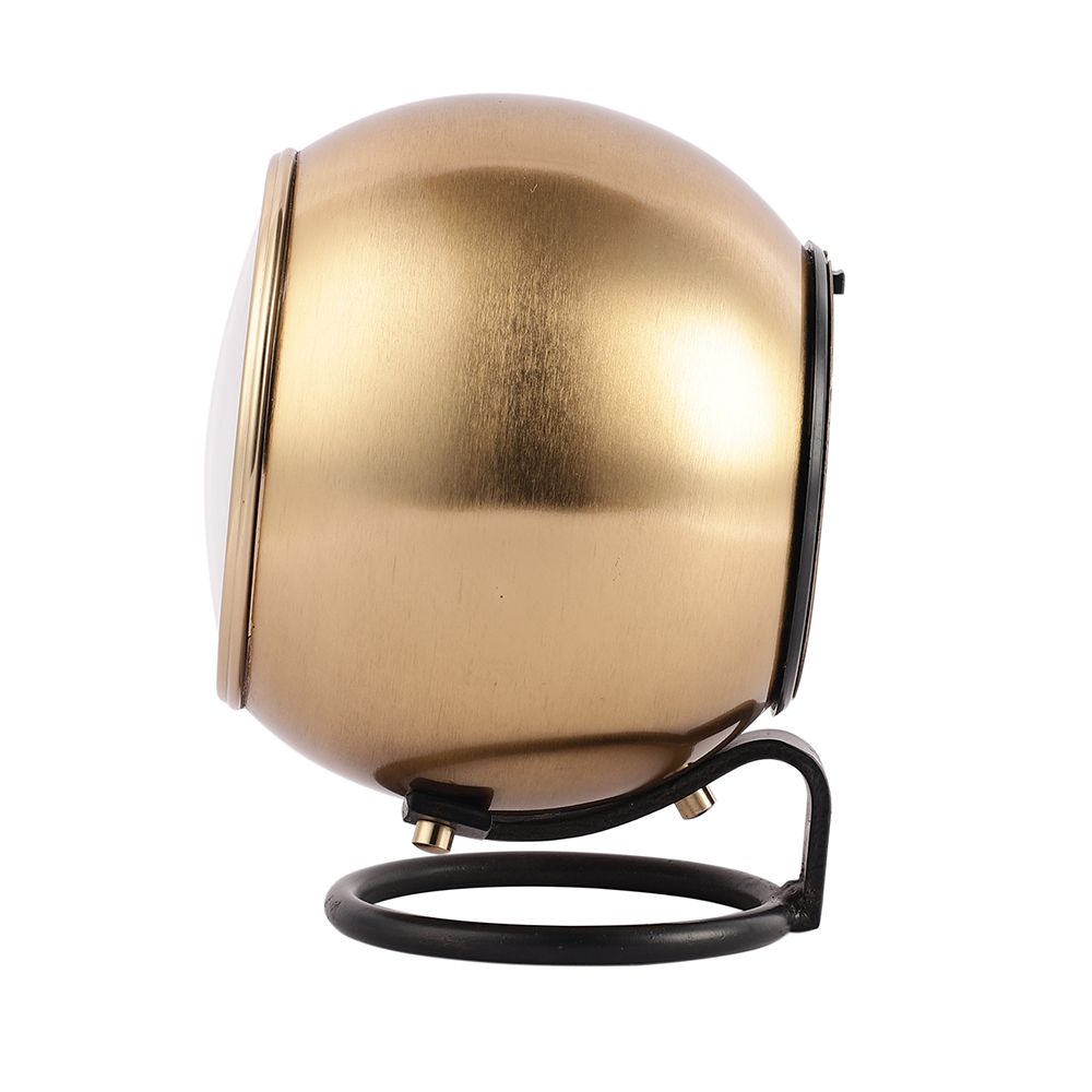 Larissa Stand Globe Clock in Black & Gold Finish