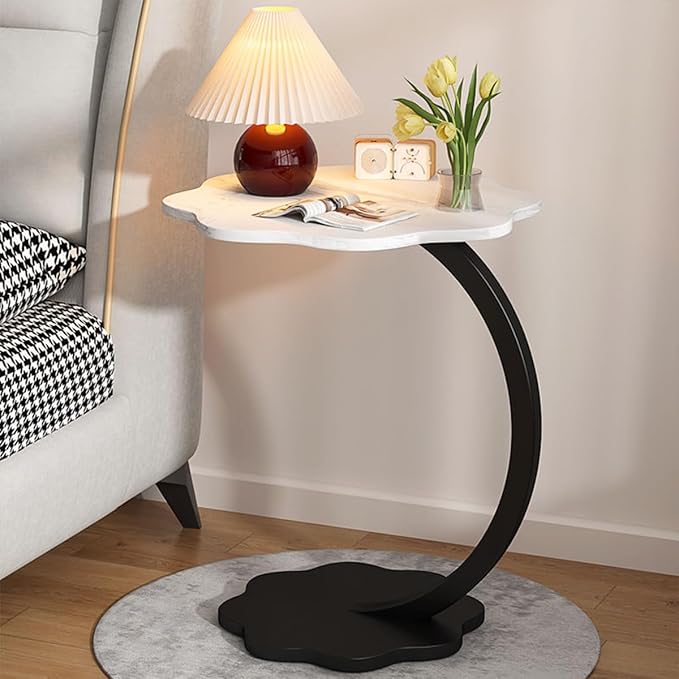 Flower Design C End Table – Compact Side Table for Sofa, Bedside & Small Spaces
