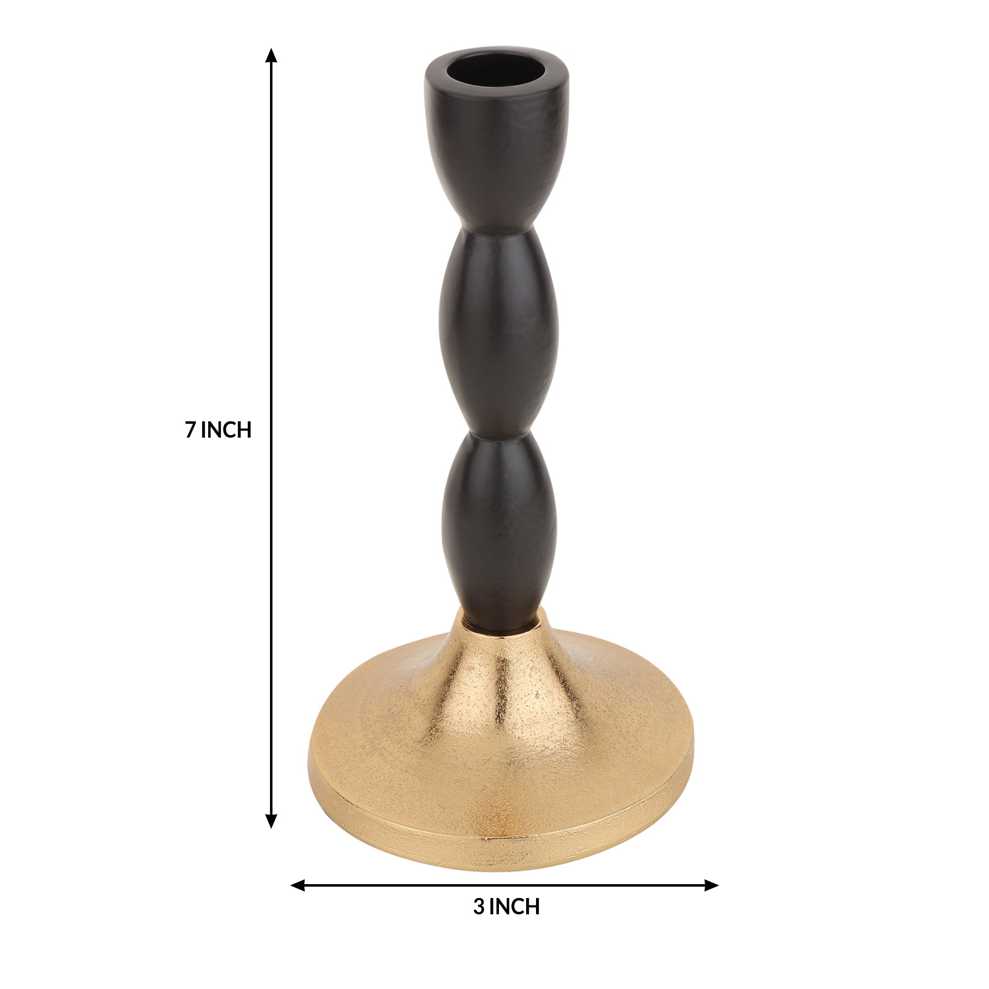 Spiral Candle Holder Black/Gold