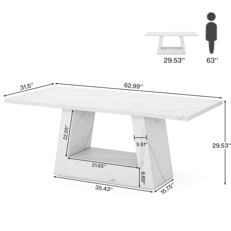 Executive Desk With Sturdy Base
