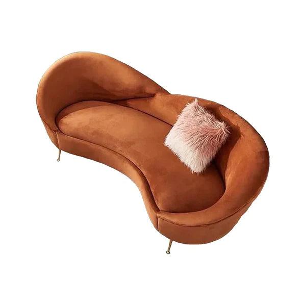 Round Arm Curved Sofa - Ouch Cart 