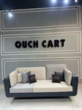 Luxurious Velvet Upholstered 3-Seater Sofa