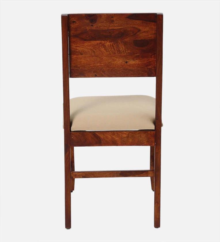 Sheesham Wood 4 Seater Dining Set in Scratch Resistant Honey Oak Finish - Ouch Cart 