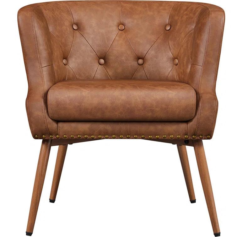 Wide Tufted Armchair - Ouch Cart 