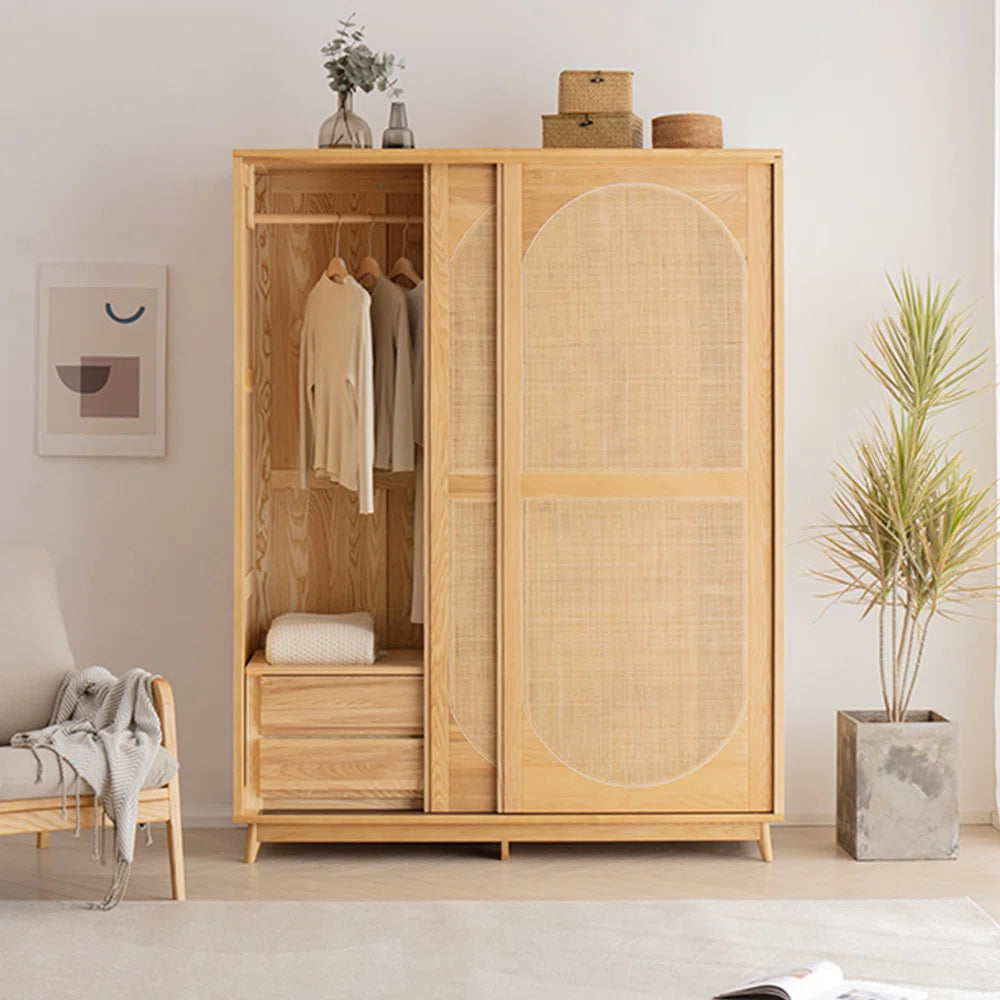 European style simple bedroom wardrobe