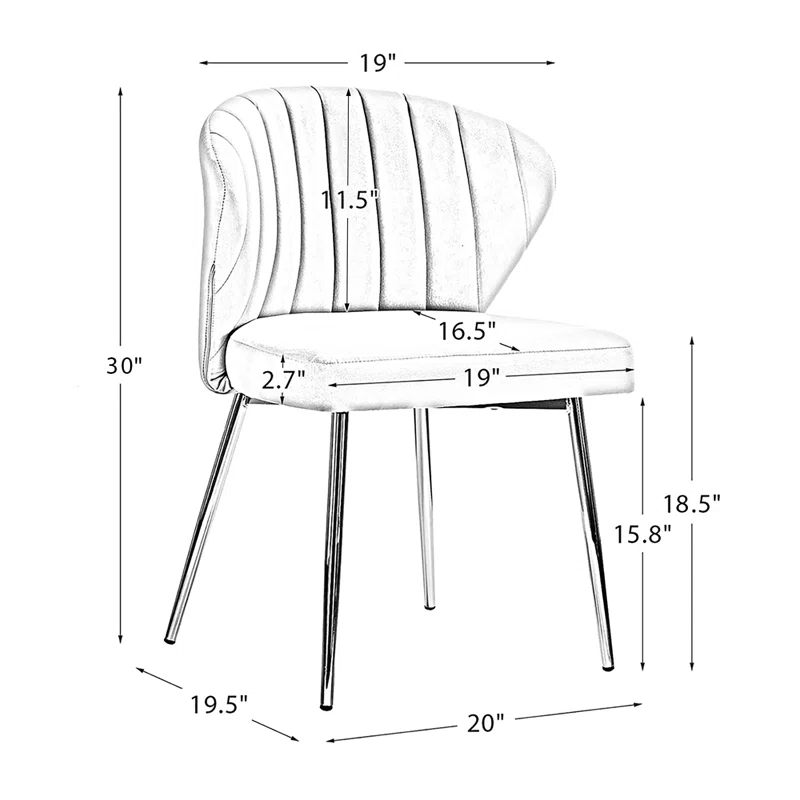 CHIMENE ACCENT CHAIR ( BEIGE )