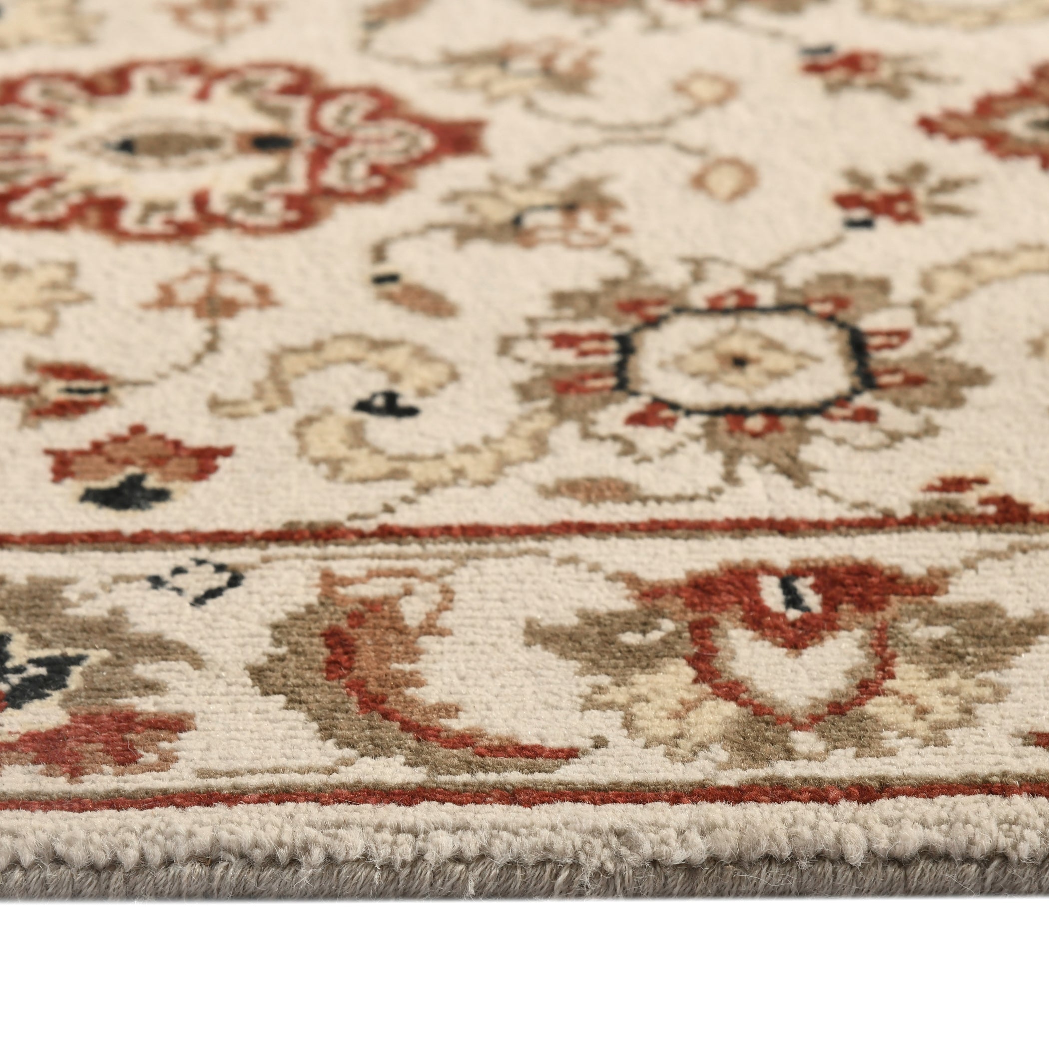 Luxor Classic Pattern Hand Knotted  Rectangle Anti-Skid Designer Carpet, Prayer Rug For Office Cabins, Small Living Spaces - 2'X3'