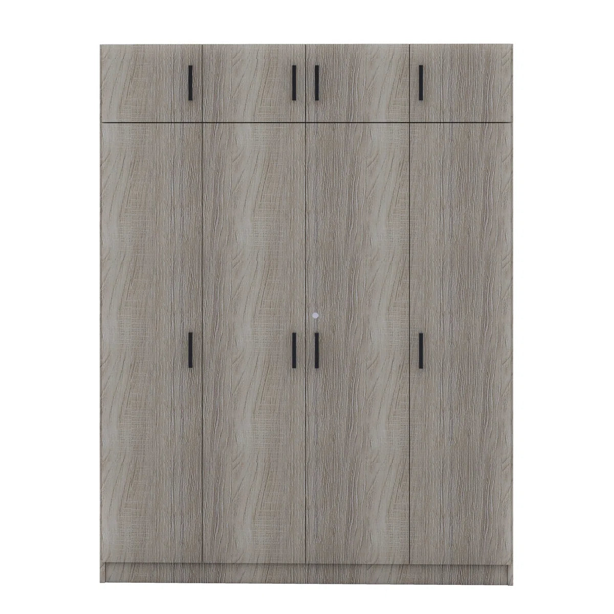 4-Door Wardrobe With 1 Drawer And Top Cabinet