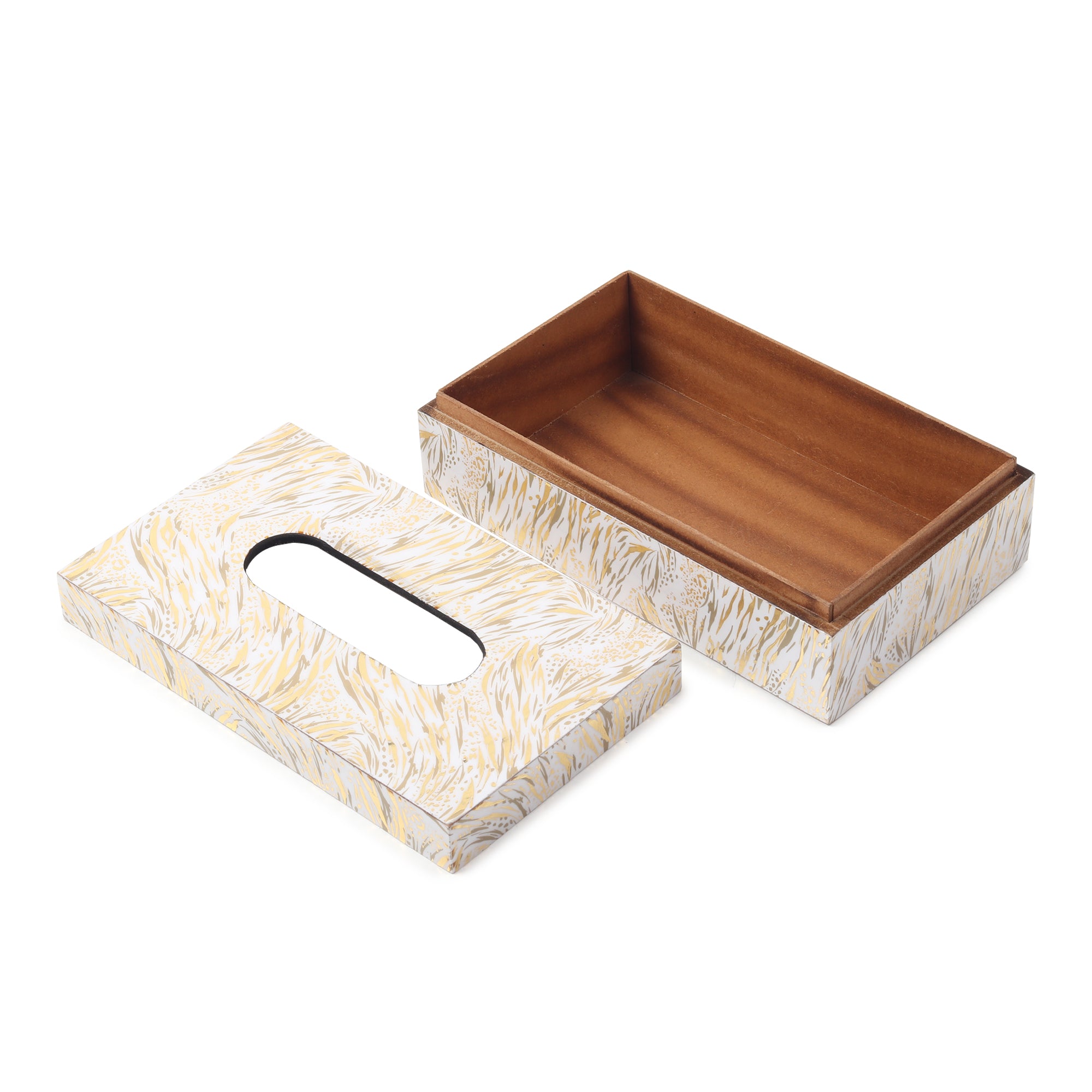 Zivra Gold Tissue Box  - Ouchcart