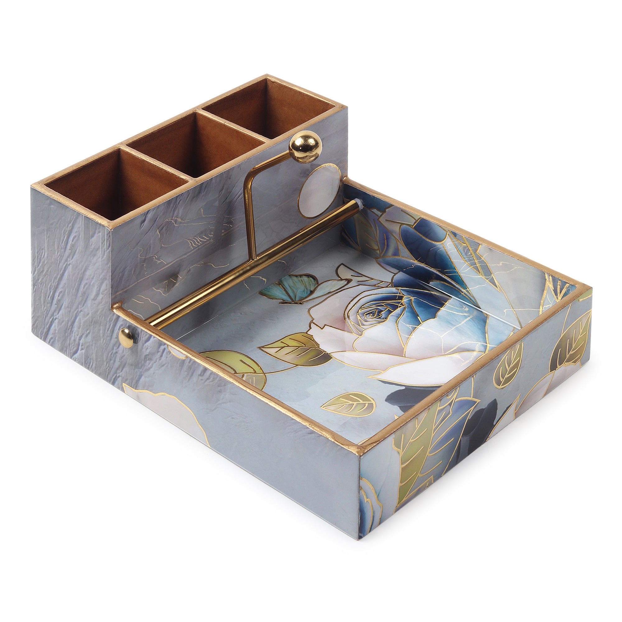 Azure Whisper Cutlery and Tissue Holder - Ouchcart