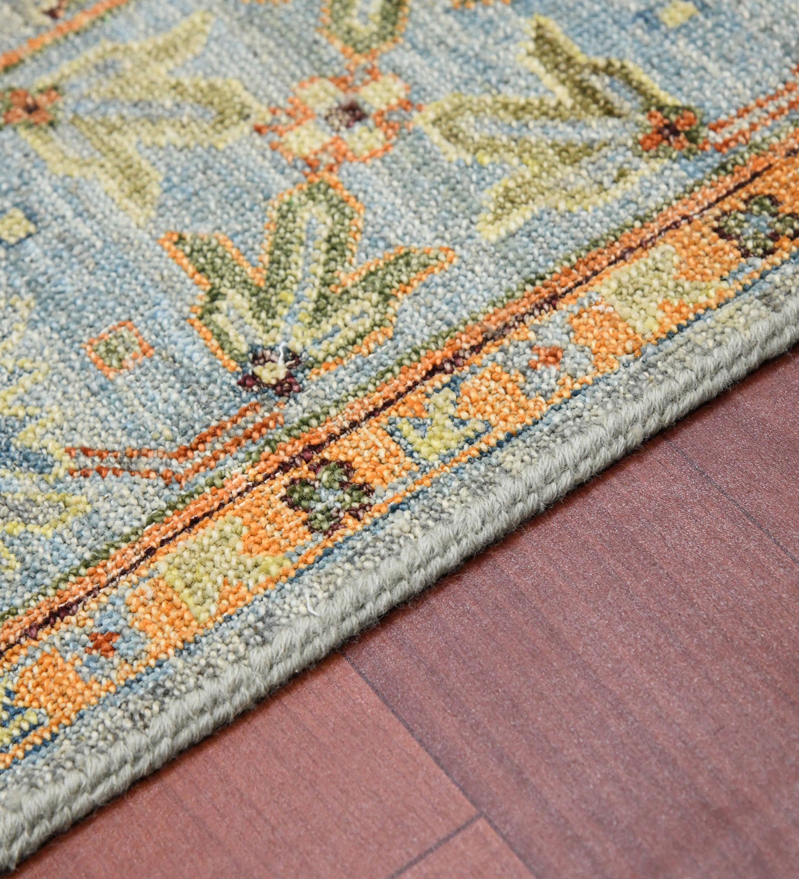 Mahal Traditional Pattern Hand Knotted  Rectangle Anti-Skid Designer Carpet, Prayer Rug For Office Cabins, Small Living Spaces - 4'x6'