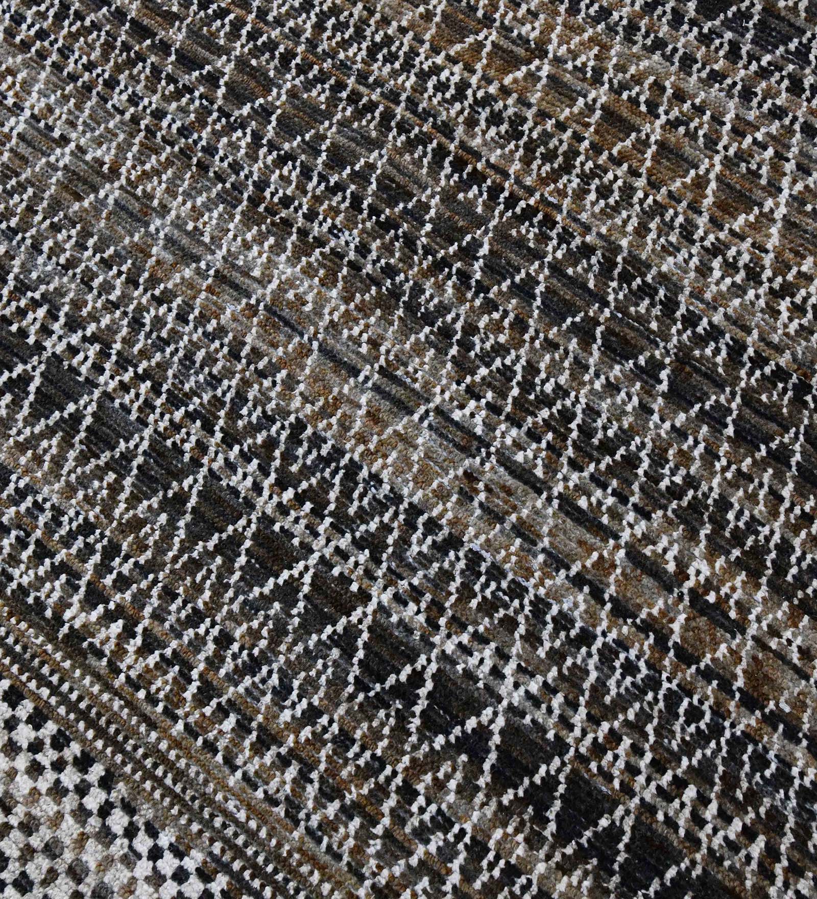 Metropolis Modern Pattern Hand Knotted  Rectangle Anti-Skid Designer Carpet, Area Rug For Bed Room, Living Room - 9'X12'