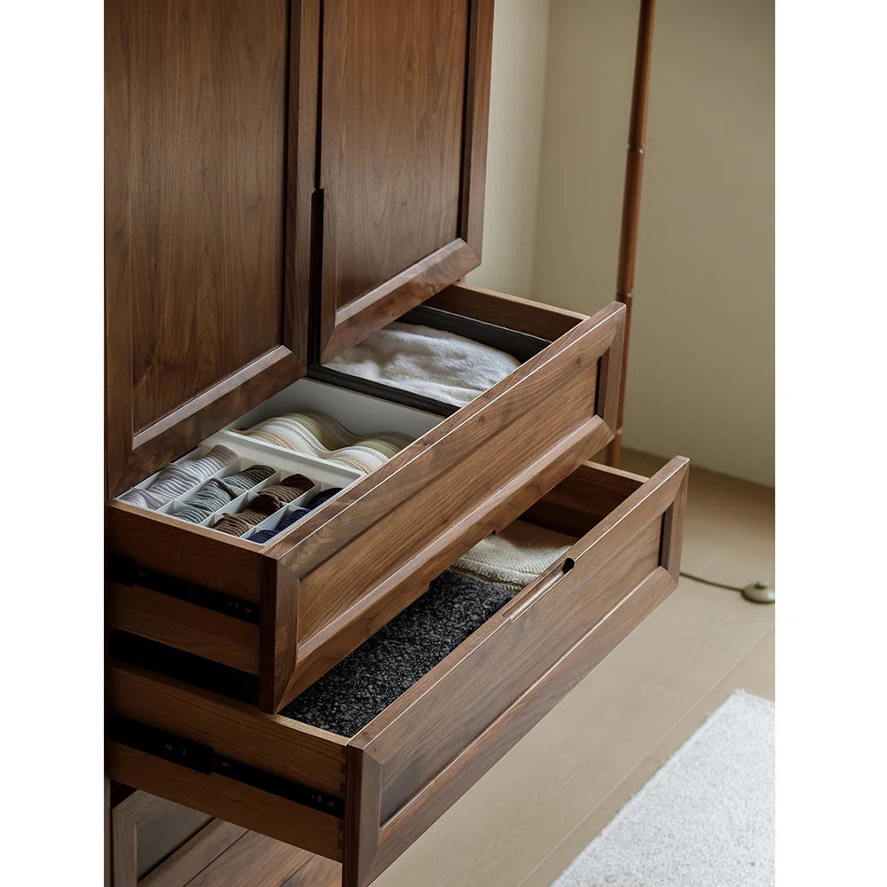 American style retro simple bedroom wardrobe