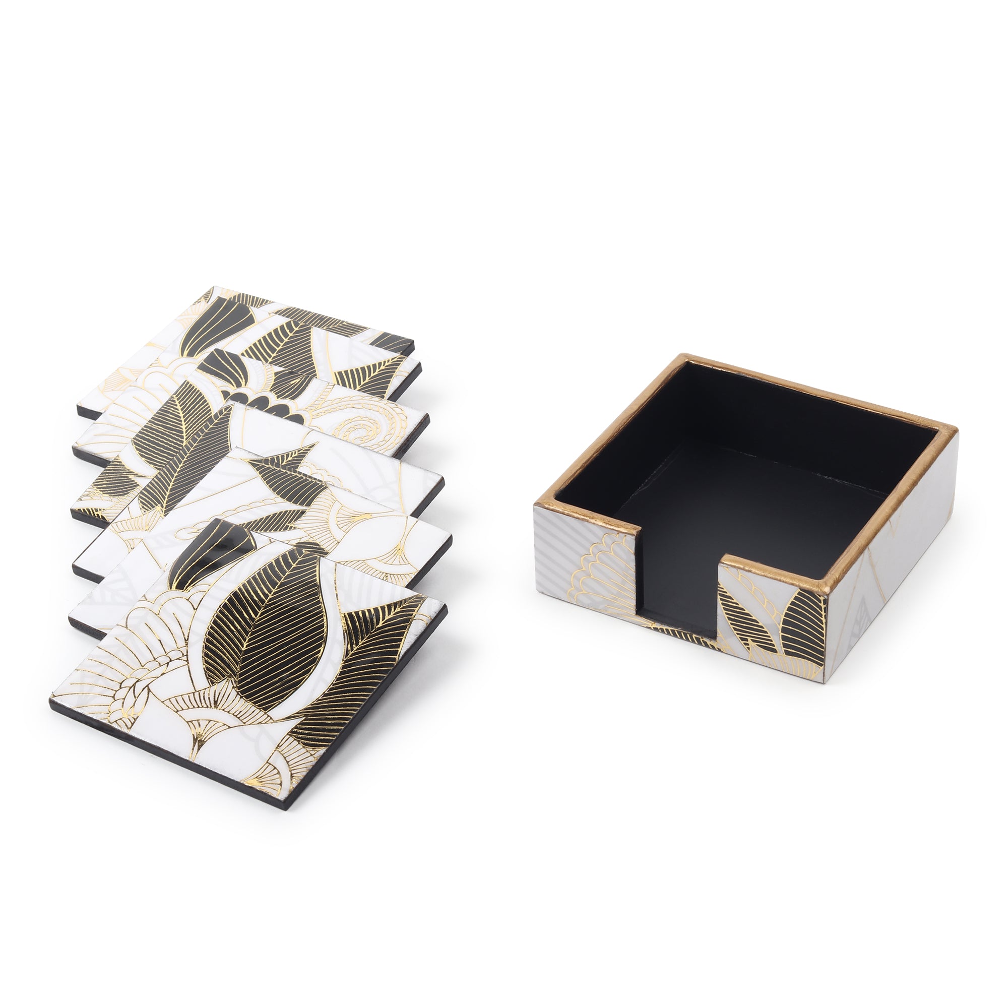 Rosa Perlino  Coaster Set of 4  - Ouchcart