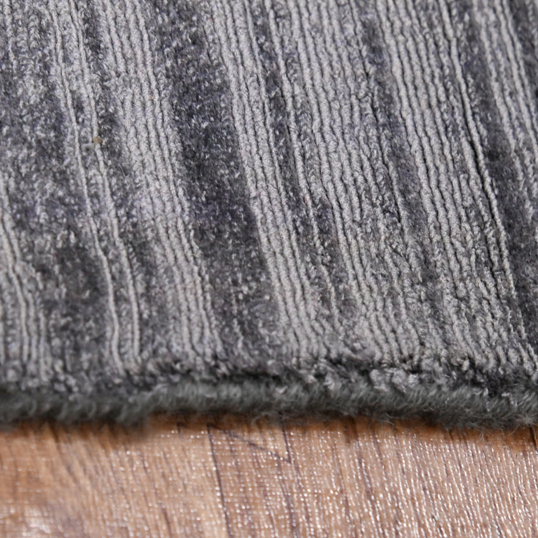 Affinity Solid Pattern Hand Woven  Rectangle Anti-Skid Designer Carpet, Prayer Rug For Office Cabins, Small Living Spaces - 2'x3'