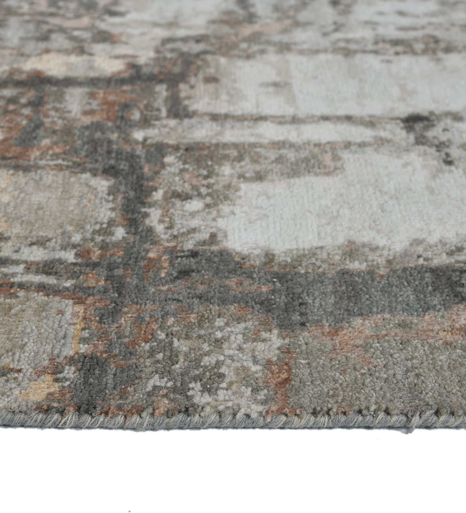 Ensemble Modern Pattern Hand Knotted  Rectangle Anti-Skid Designer Carpet, Area Rug For Bed Room, Living Room - 6'x9'