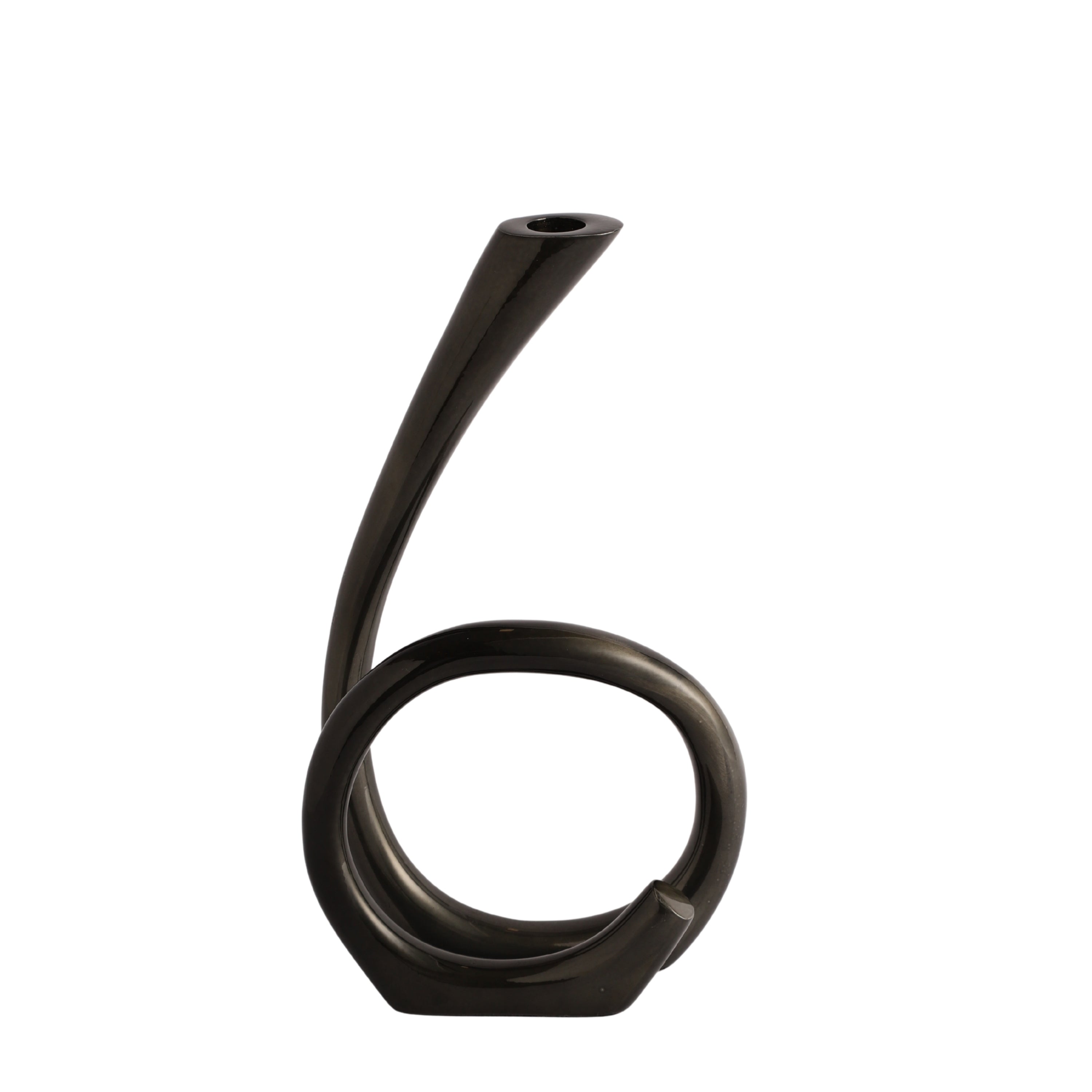 Flame Twisted in Black - OUCHCART | Candle holder
