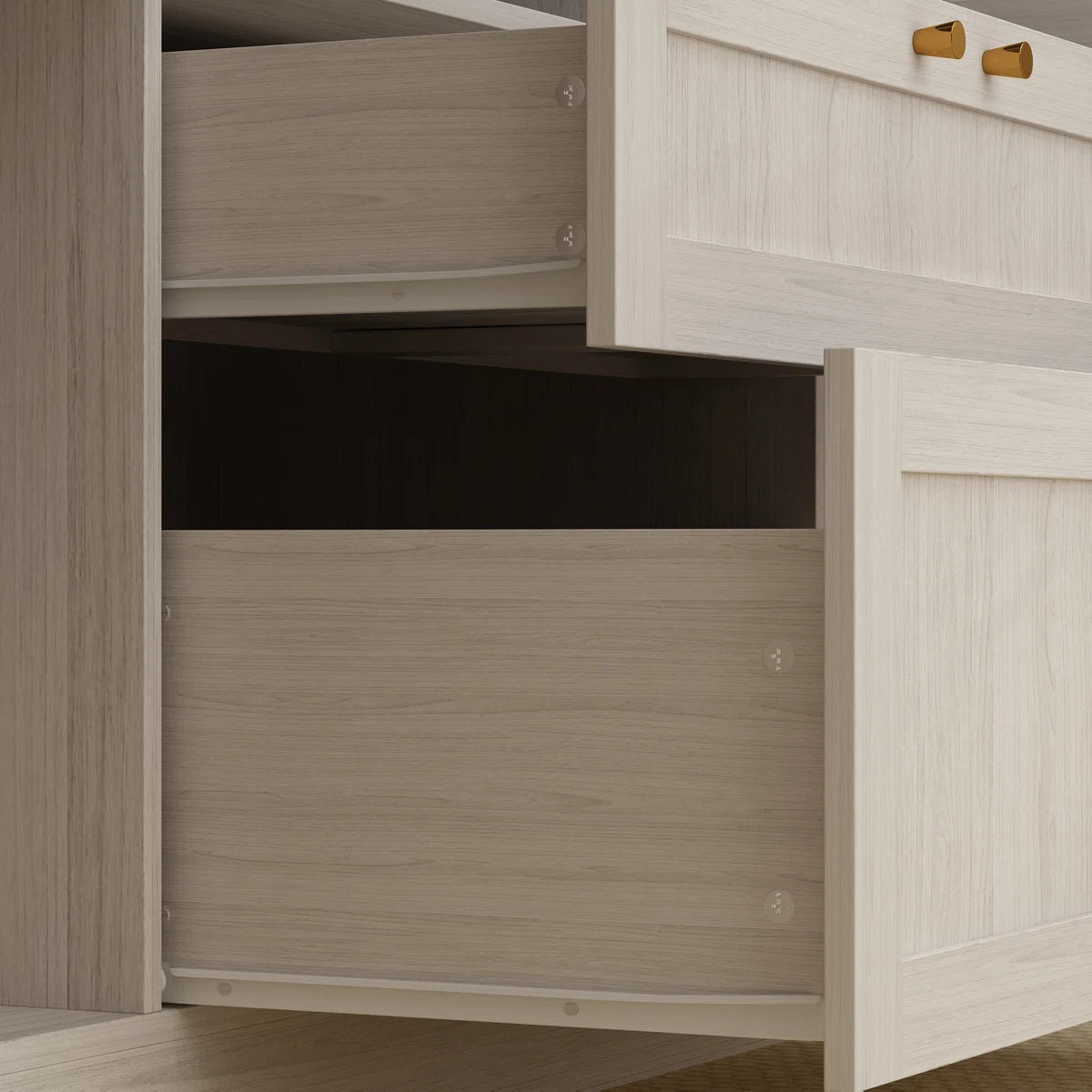 Sebi 6-Door 2-Drawer Armoire With Hanging Area & Storage Compartments