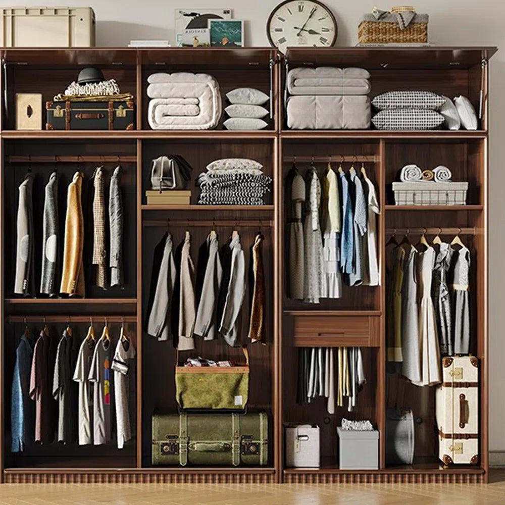 American style simple retro bedroom wardrobe