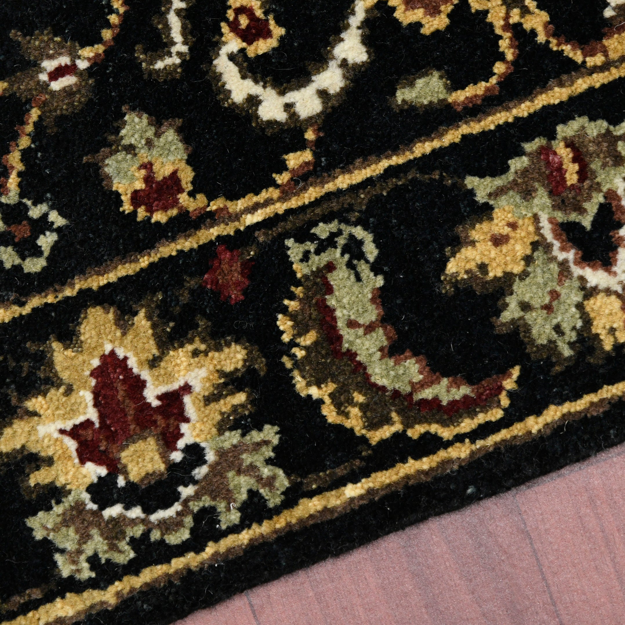 Luxor Classic Pattern Hand Knotted  Rectangle Anti-Skid Designer Carpet, Prayer Rug For Office Cabins, Small Living Spaces - 2'X3'