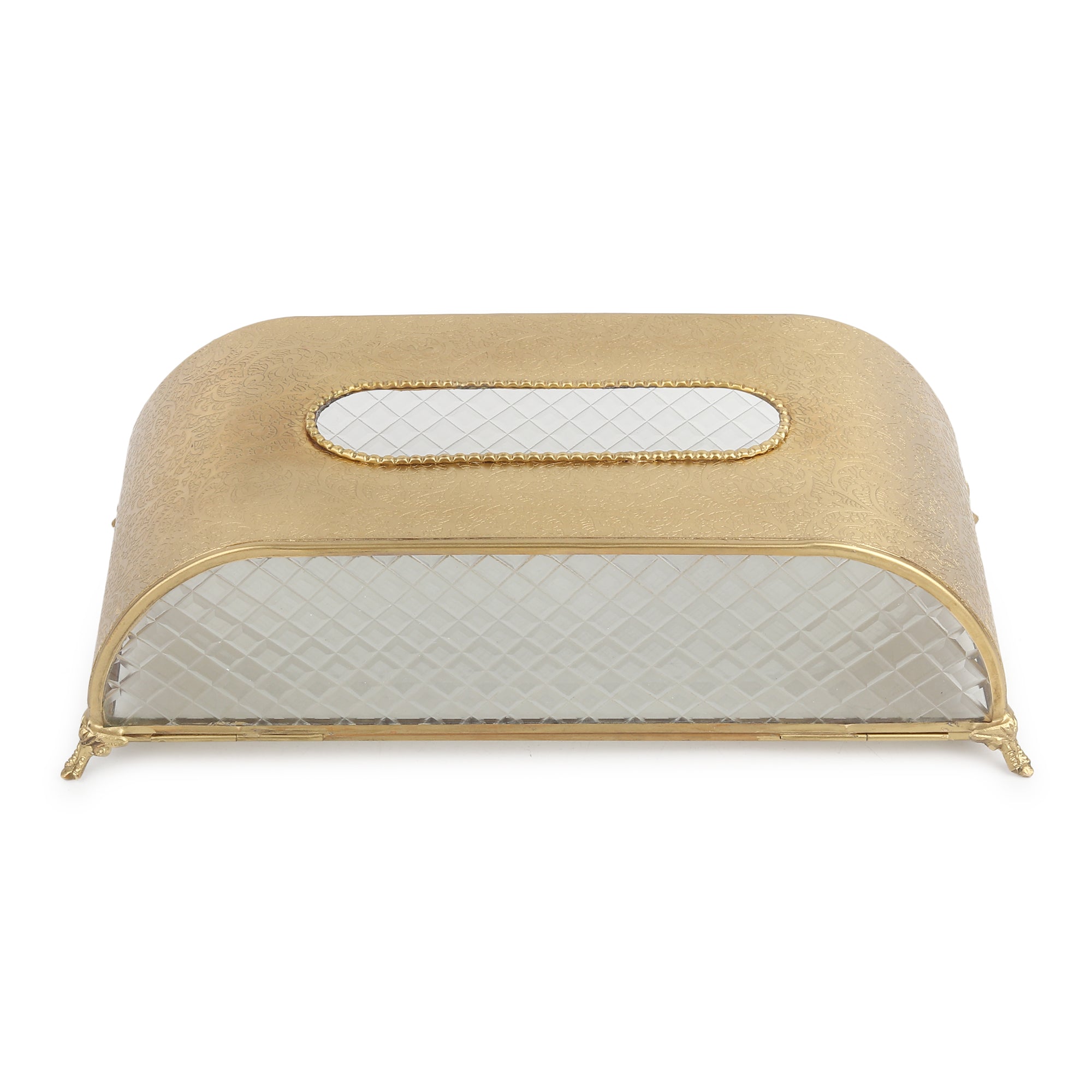 Sleek Slant Diamond  Crystal Tissue Holder - OUCHCART