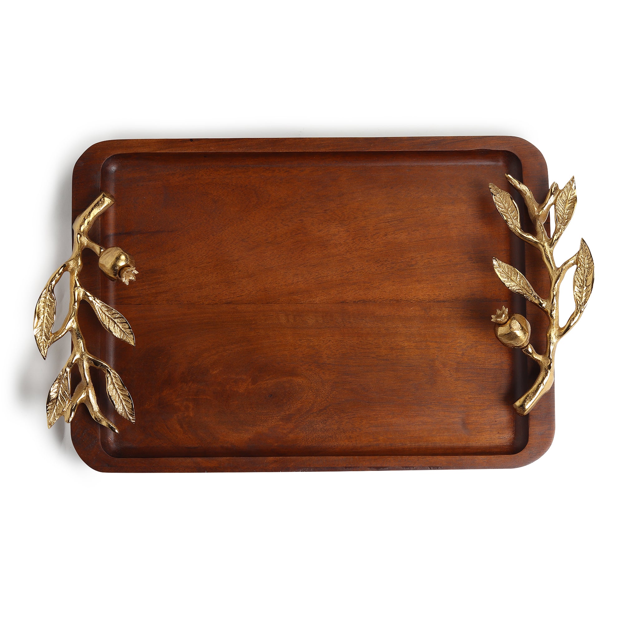 Pomegranate tray gold