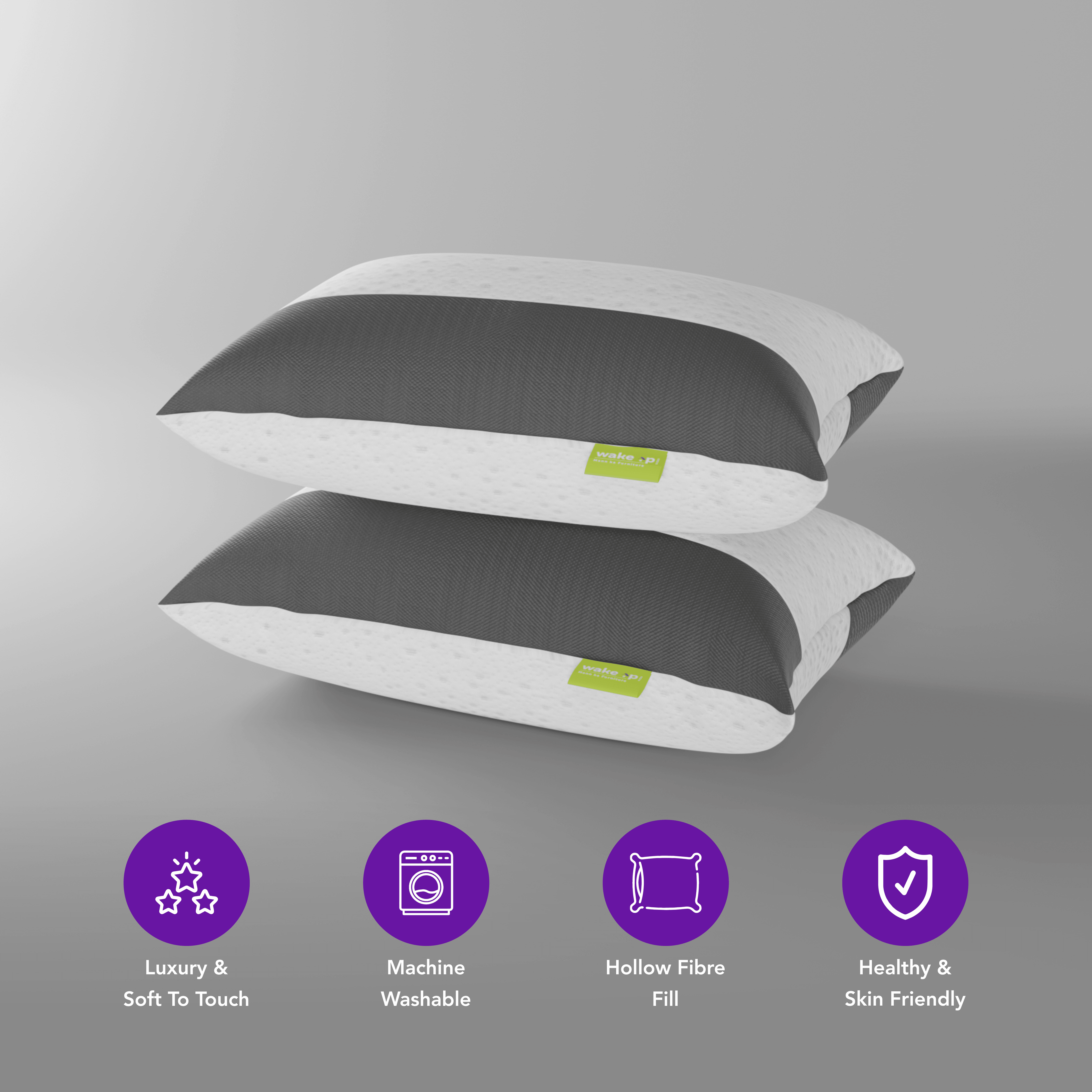 Beta Rest Fibre Pillow In White - Ouch Cart 