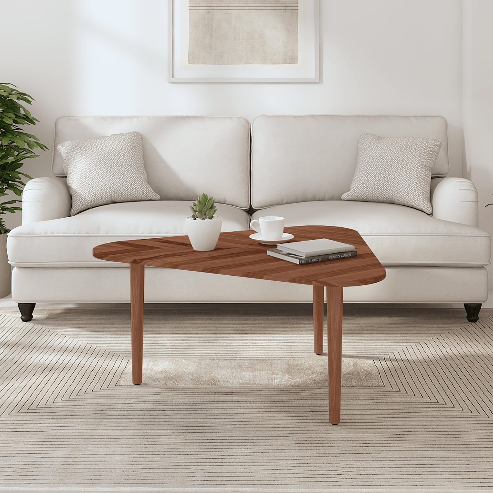 Tenzo Sheesham Wood Coffee Table In Light Honey