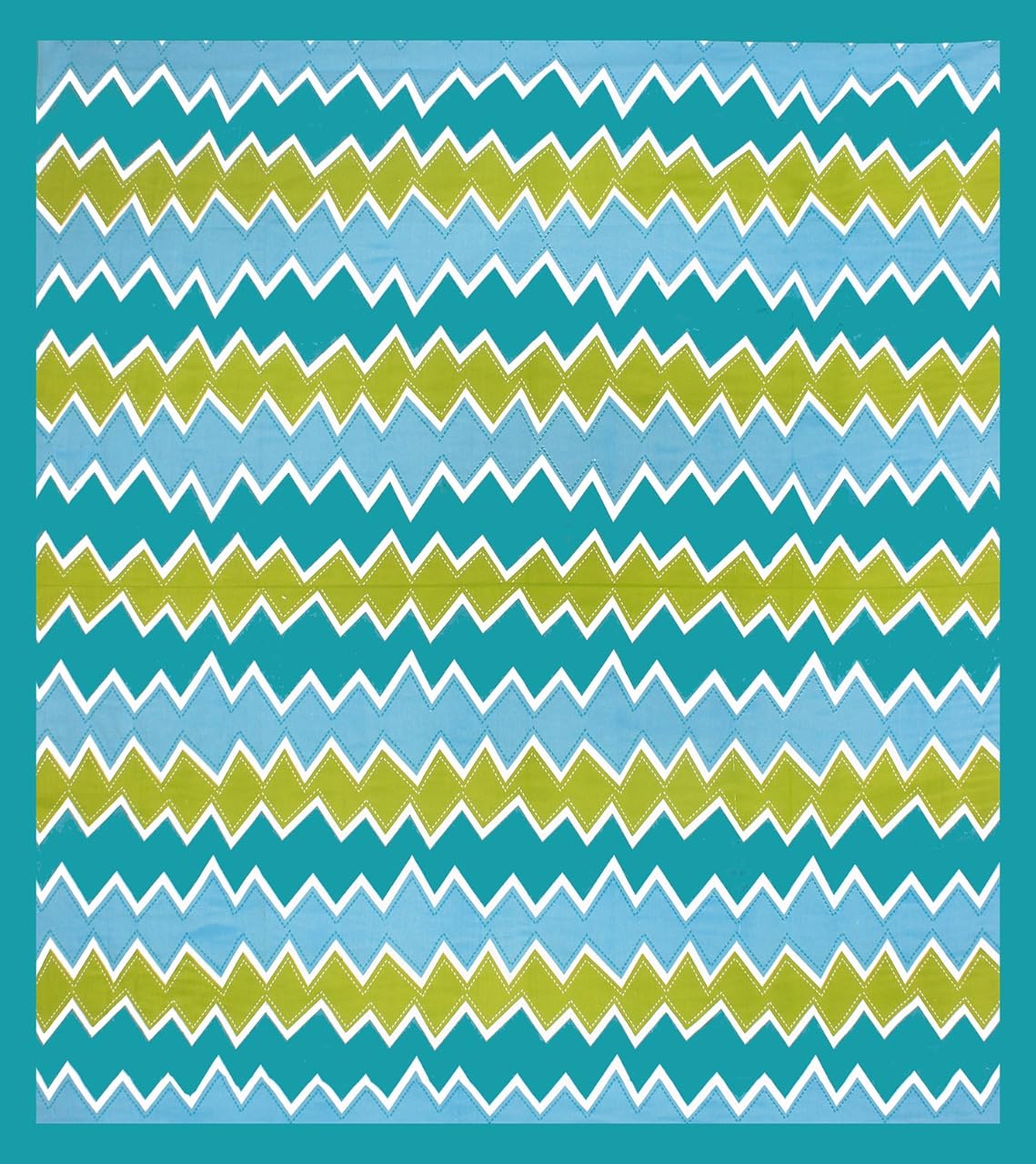 Pure Cotton Double King Bedsheet with 2 Matching Pillow Covers | 90 x 100 Inches | 160 Thread Count | Rajasthani Jaipuri Geometric Print | Summer Bedsheet
