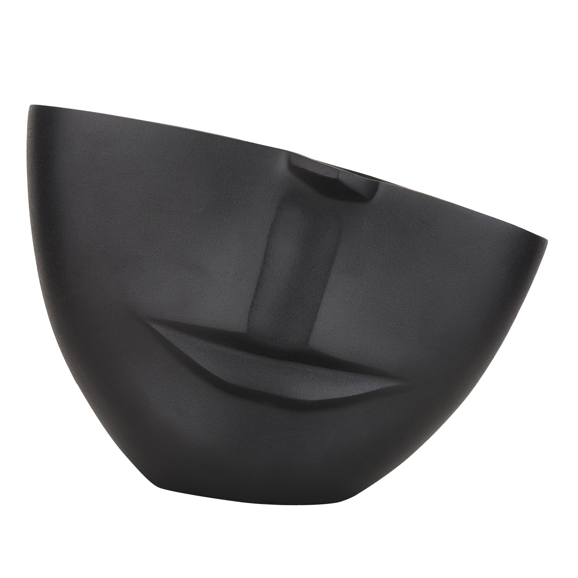 The amused Face Vase in Black