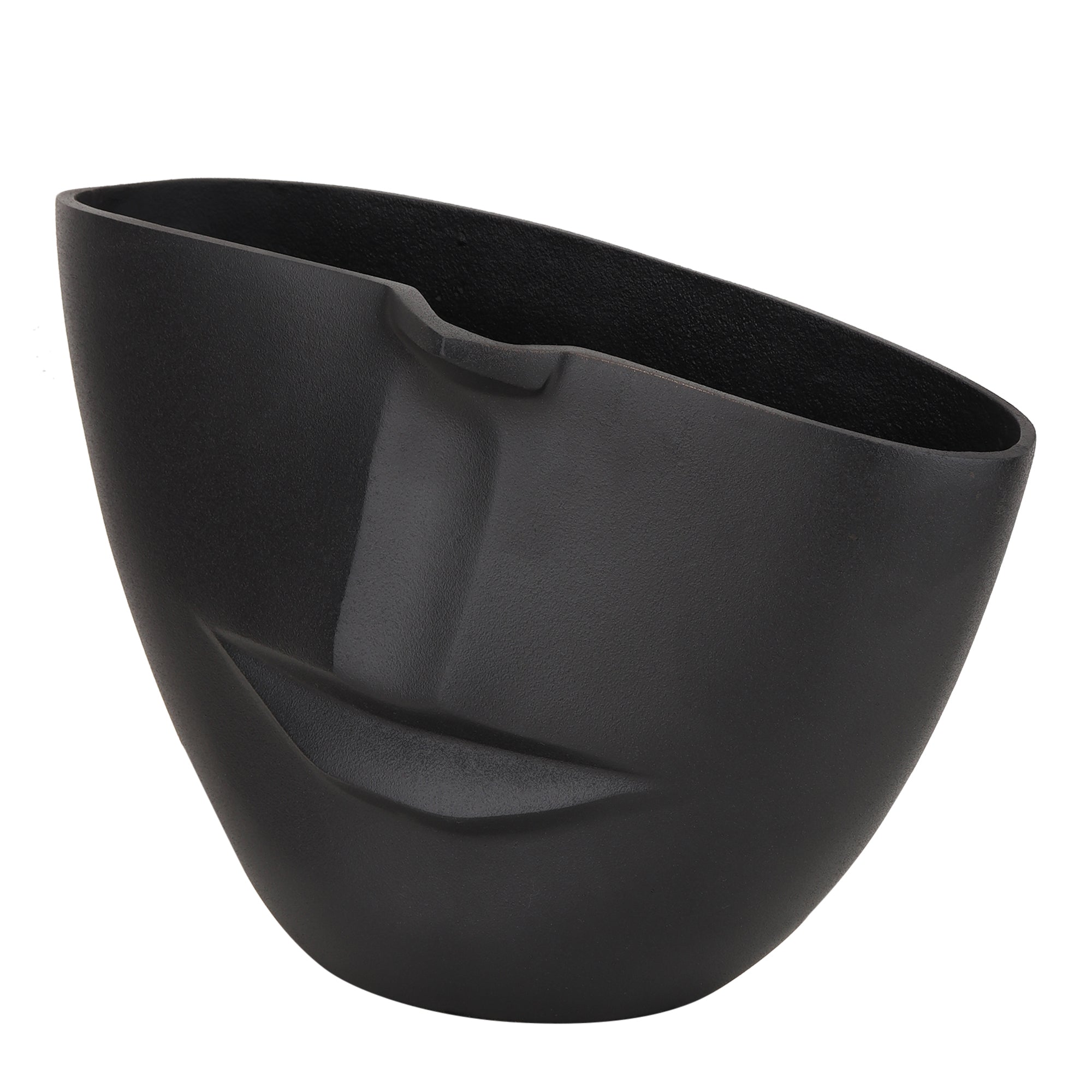 The amused Face Vase in Black