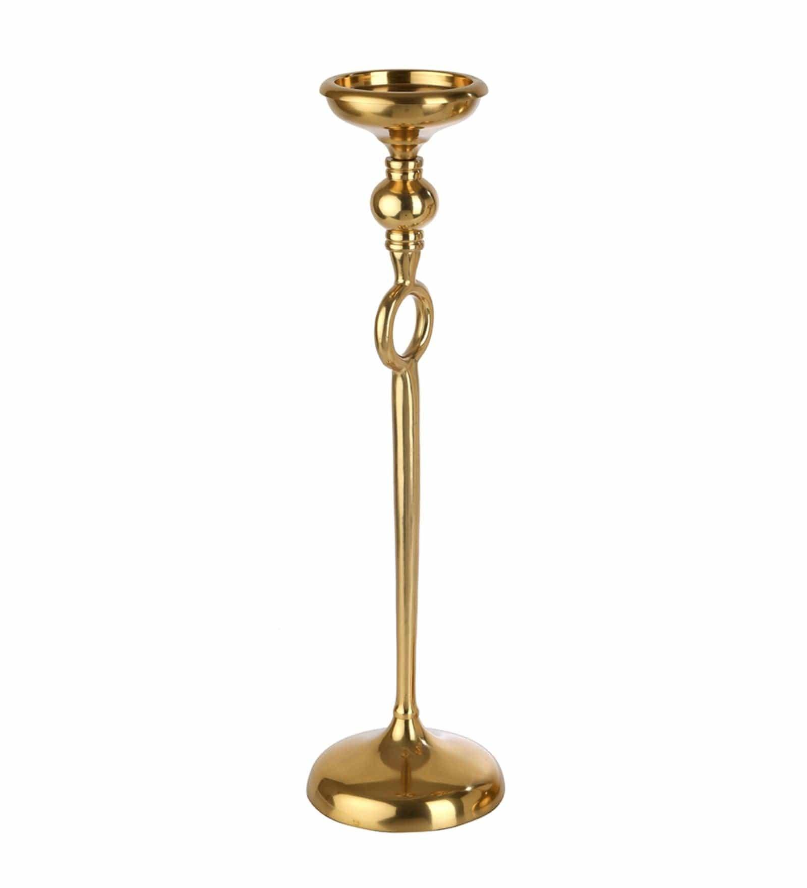 Ajna Gold Large Pillar Holder - Ouch Cart 