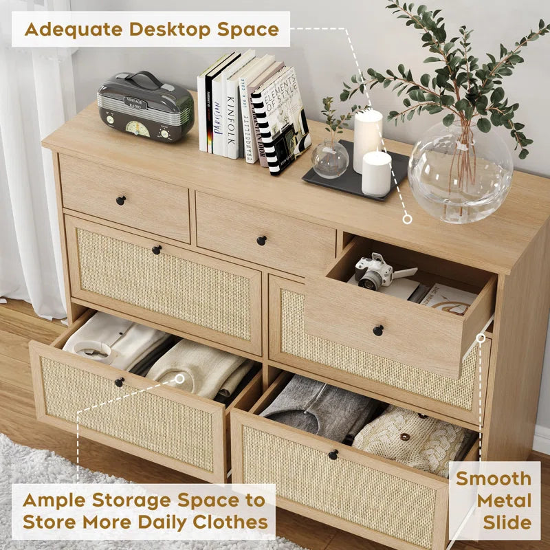 Elegant 7-Drawer Dresser with Ample Storage and Modern Design