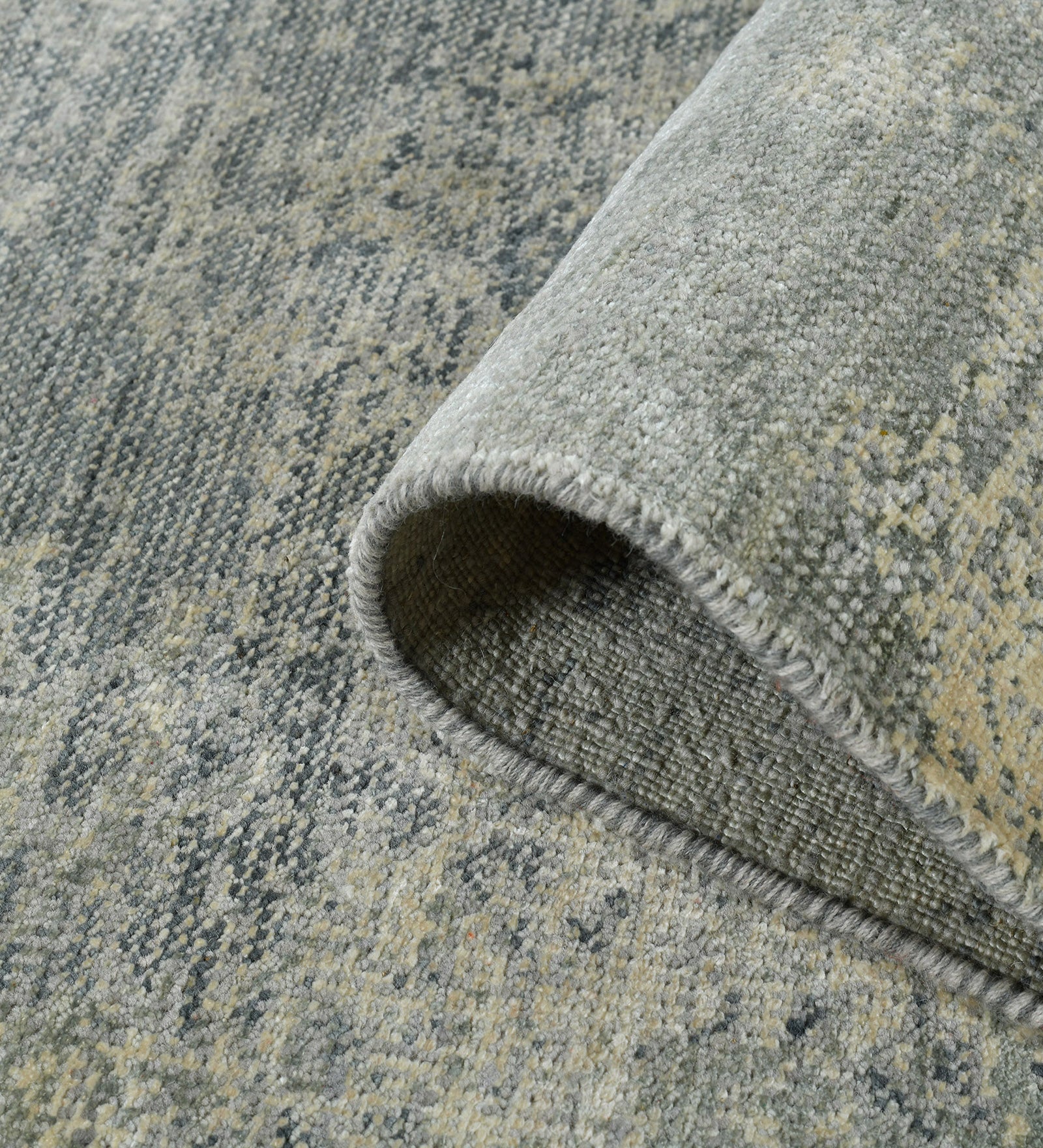 Dazzle Modern Pattern Hand Knotted  Rectangle Anti-Skid Designer Carpet, Prayer Rug For Office Cabins, Small Living Spaces - 4'x6'
