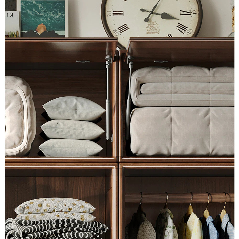 American style simple retro bedroom wardrobe