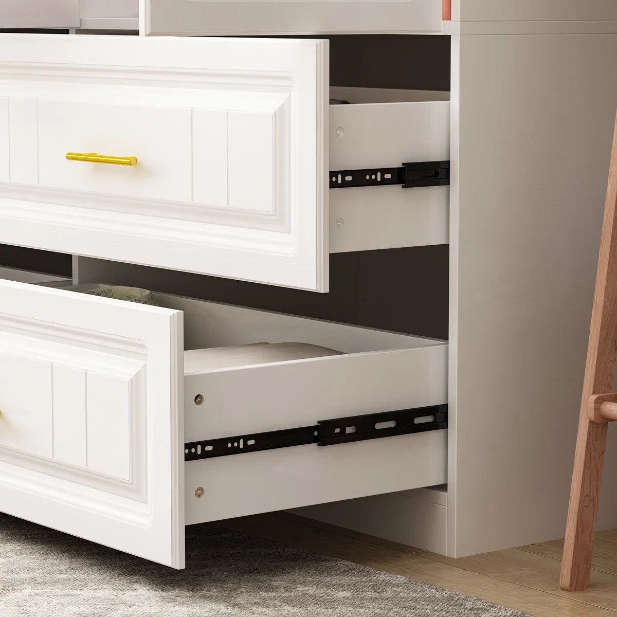 Wardrobe Set With Top Cabinet And Elegent Design