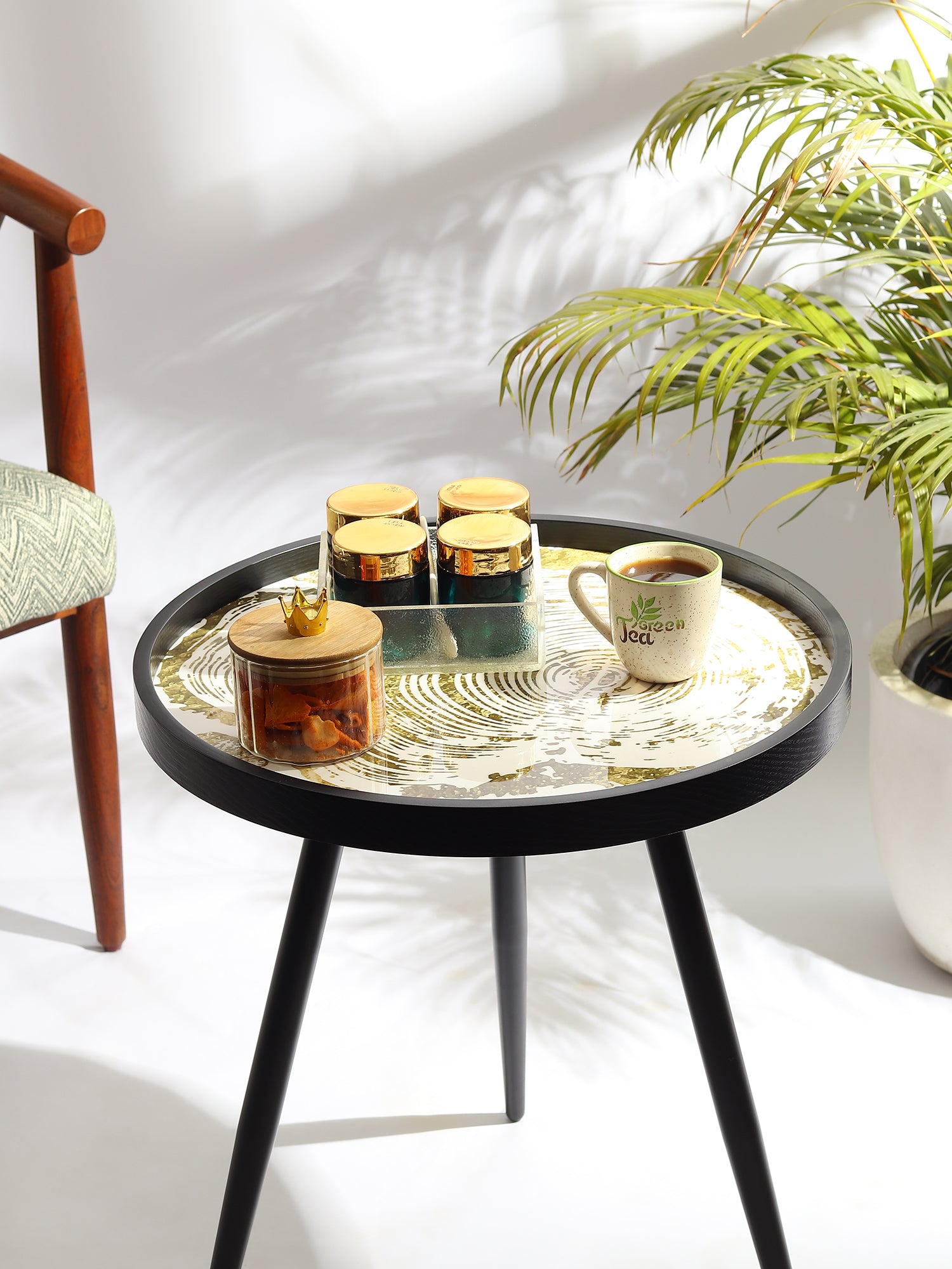 Oakveil Black Table  Large