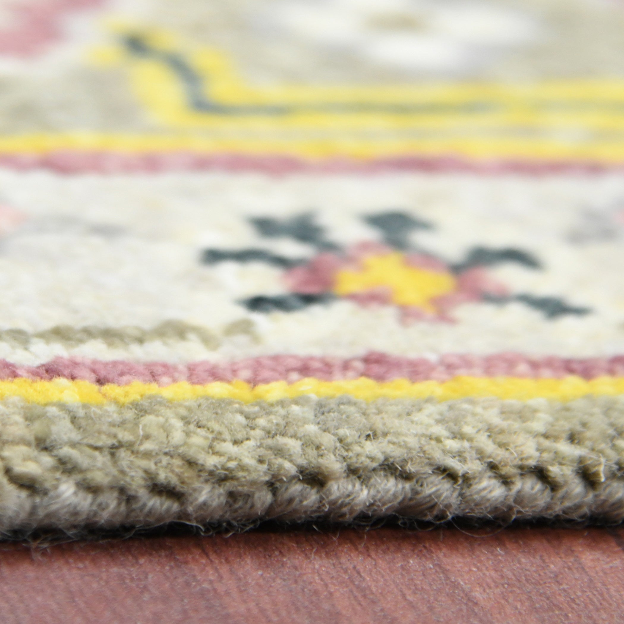 Bristol Traditional Pattern Hand Knotted  Rectangle Anti-Skid Designer Carpet, Area Rug For Bed Room, Living Room - 9'X12'