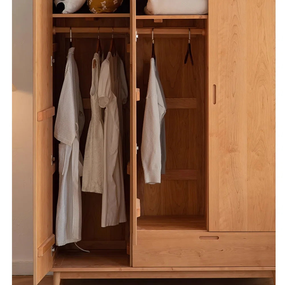 European style simple retro bedroom wardrobe
