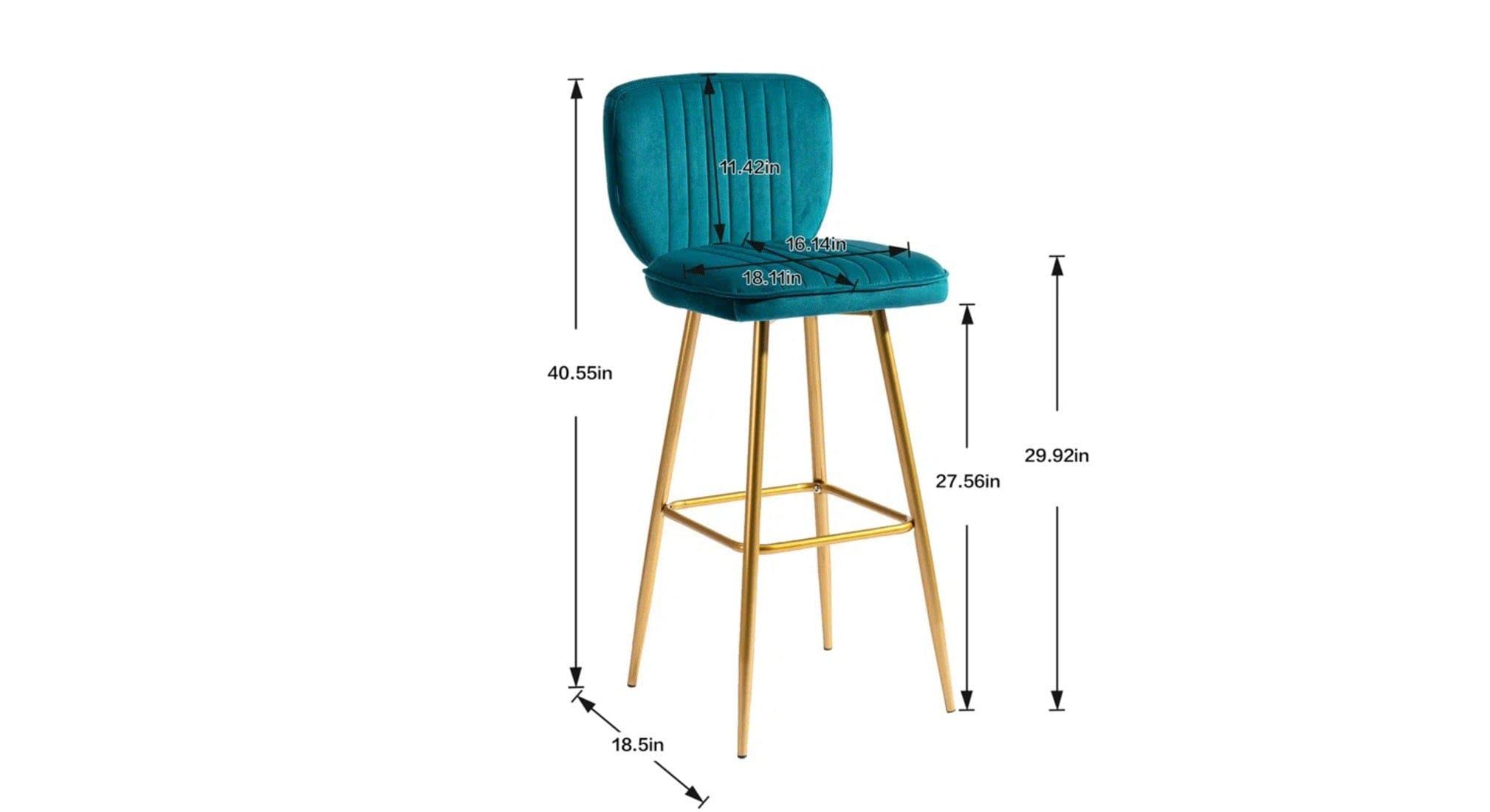 RAFAEL BAR STOOLTEAL - Ouch Cart 