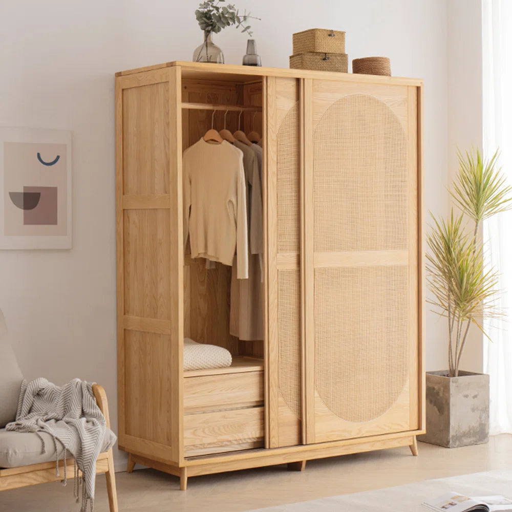 European style simple bedroom wardrobe