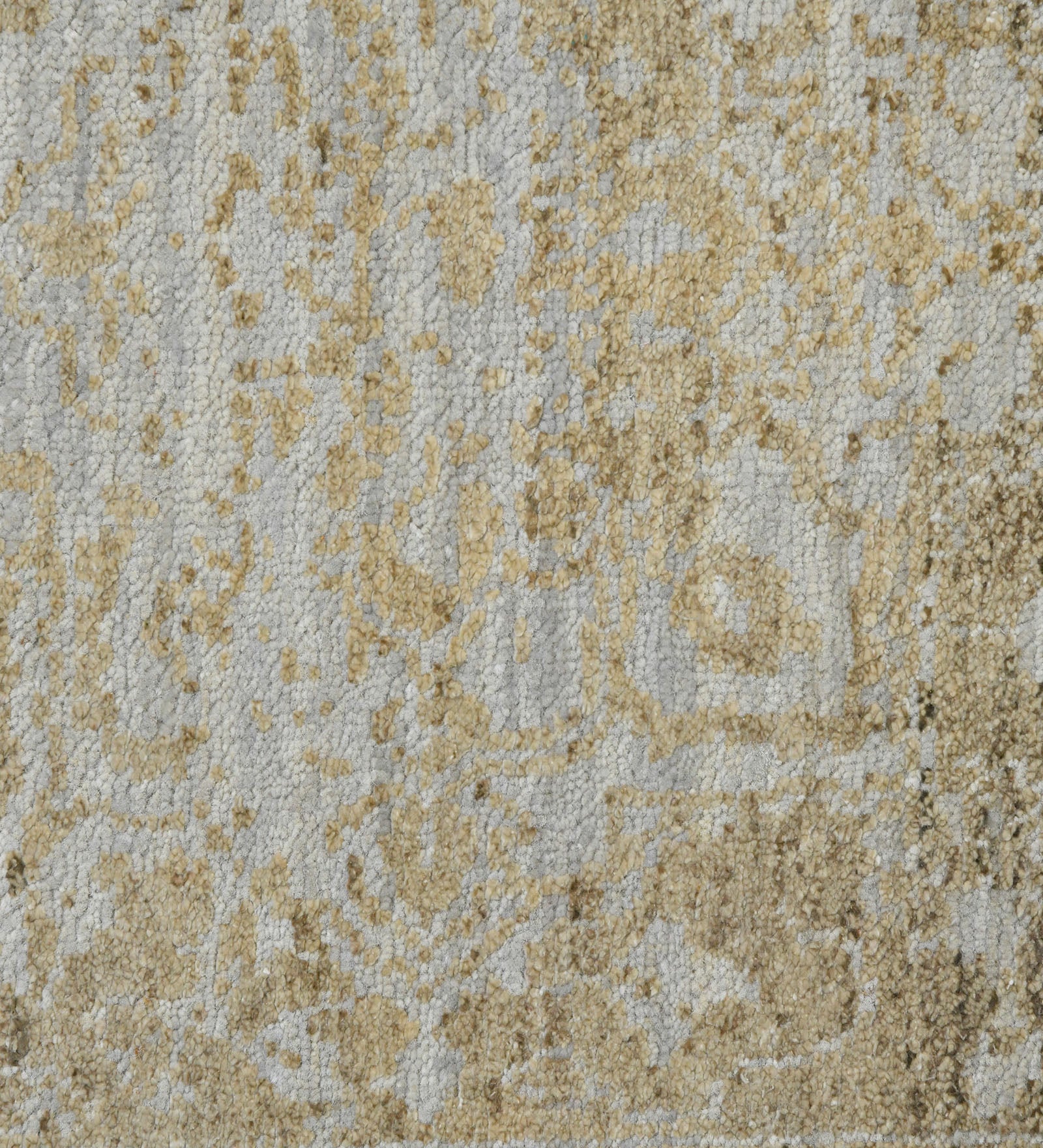Dazzle Transitional Pattern Hand Knotted  Rectangle Anti-Skid Designer Carpet, Prayer Rug For Office Cabins, Small Living Spaces - 2'X3'